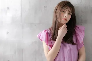 セミロング カラー 永井 亮のヘアスタイル
