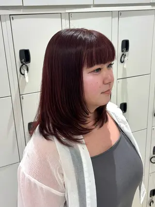 ミディアム カラー miho𓂃 ANNETTAのヘアスタイル