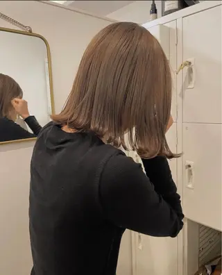 カラー 韓国レイヤーカット 🫧大阪梅田レイヤーのヘアスタイル
