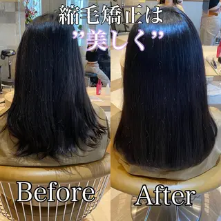 セミロング カラー パーマ 栗原 瑠世のヘアスタイル