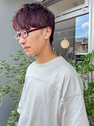 カラー メンズ and fine ほりのヘアスタイル