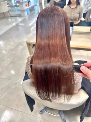 ロング 髪質改善・縮毛矯正 年間1500名担当♪のヘアスタイル