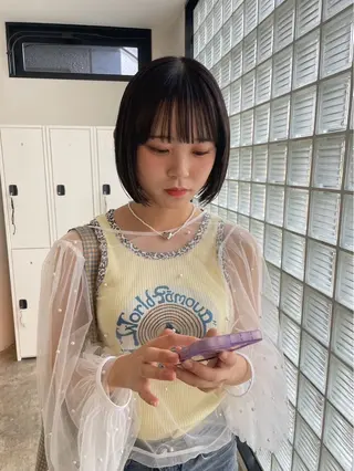 ショート 🟡ひろの/ツヤ カラー/髪質改善🟡のヘアスタイル