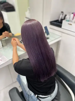ロング カラー トレンド暖色ヘア🍒 miu🍒のヘアスタイル