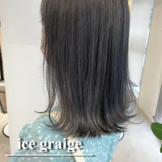 セミロング カラー 透明感カラー/ レイヤー　YUKAのヘアスタイル