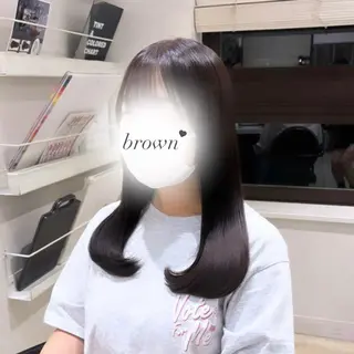 セミロング Ririka/暖色/ ガーリーボブ🎀のヘアスタイル