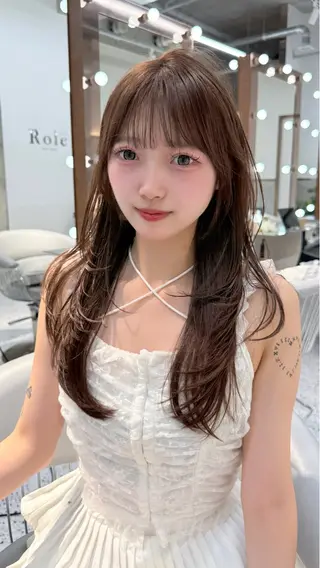 ミディアム カラー 木元 瑛✂︎ボブのヘアスタイル
