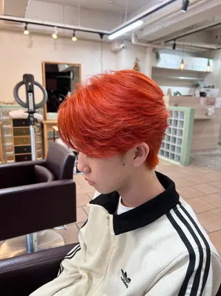 ミディアム カラー メンズ メンズカットパーマ ✂️ JOYAのヘアスタイル