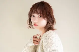 ミディアム レイヤーカット*艶* 蒲生四丁目*山保美月のヘアスタイル