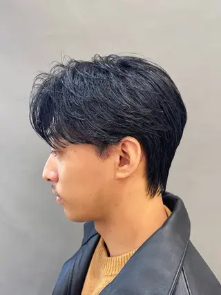 パーマ メンズ 重松 丈博のヘアスタイル