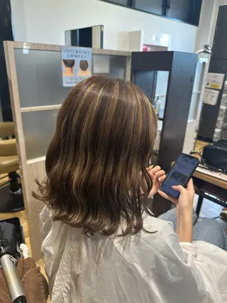 ミディアム カラー arl 豊田店のヘアスタイル