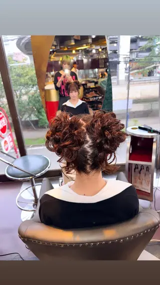 ヘアアレンジ 個性的カラー ☆≡ねねのヘアスタイル