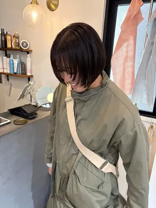 ショート miyabi🌙 /ボブ/艶カラーのヘアスタイル