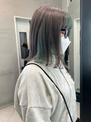 ミディアム カラー SHACHU ayamiのヘアスタイル
