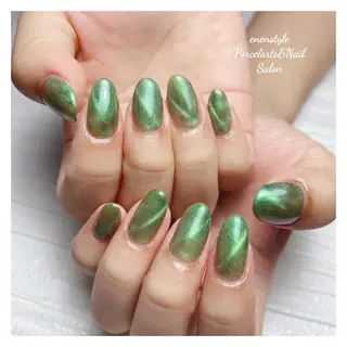 ミディアム ネイル 🐾enen style 🐾のネイルデザイン