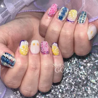 ネイル 高円寺駅からすぐ🌈 ネイルGOTHAMのネイルデザイン