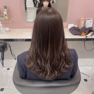 ロング カラー 縮毛矯正WATARU 髪質改善 レイヤーのヘアスタイル