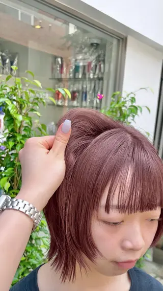 ショート カラー 透明感カラー🌱 🍑天野琴音🍑のヘアスタイル