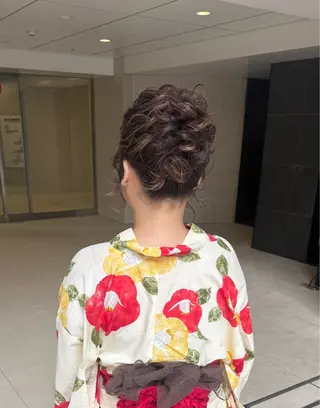 ヘアアレンジ 再現性重視ショート/ レイヤー/ヘアセットのヘアスタイル