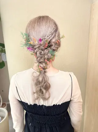 ヘアアレンジ ヘアセットサロン お呼ばれ/ライブヘアのヘアスタイル