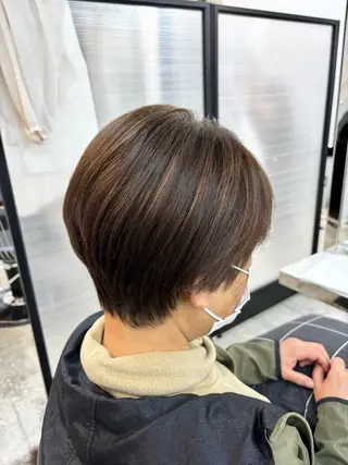 ショート 🌷艶感カラー🌷 富施 優花のヘアスタイル