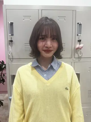 ショート 盛れる透明感カラー ♡ayana♡のヘアスタイル