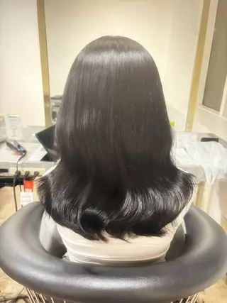 セミロング カラー 札幌クロスパーマ /🎀柴田ひな🎀のヘアスタイル