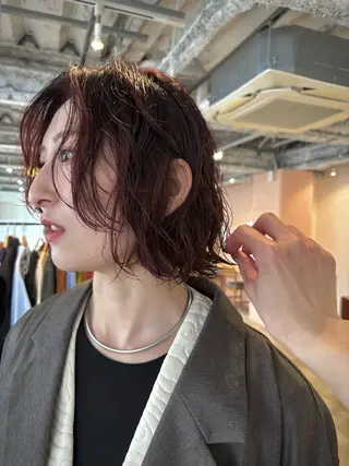 ミディアム カラー パーマ yu maのヘアスタイル