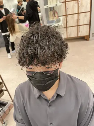 ショート 京都河原町 メンズパーマ助川龍哉のヘアスタイル