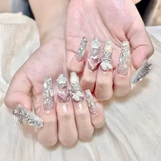 ネイル 🎀kira 長さだし💗モチ最高のネイルデザイン