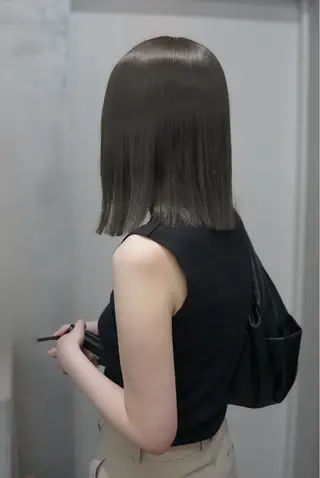 ミディアム カラー reina/髪質改善 /酸性ストレートのヘアスタイル