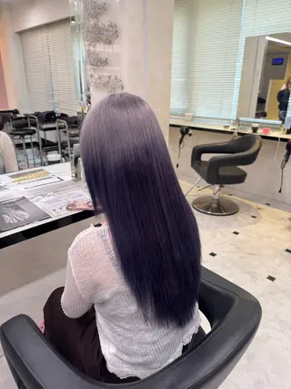 ロング カラー ヘアアレンジ 🥀レイヤー×ハイト ーントレンドヘア🥀のヘアスタイル