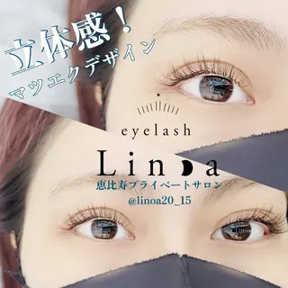 マツエク・マツパ 恵比寿Linoa☪ 💆‍♀ISONO のマツエク・マツパデザイン