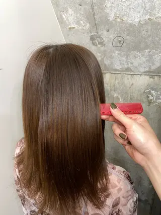 セミロング ニュアンスカラー/ 🫧レミ(坊主)のヘアスタイル