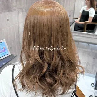 セミロング 🎀柔らか暖色カラ ー💕sayakaのヘアスタイル