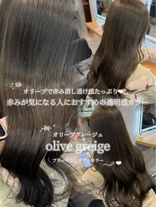 カラー 暖色/透明感カラー 🤍yuzuho🫧のヘアスタイル