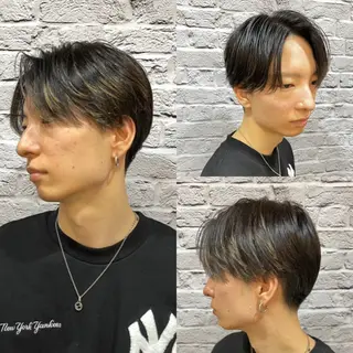 ショート カラー パーマ メンズ 【メンズパーマ/フェ ード特化】小野田悠希のヘアスタイル