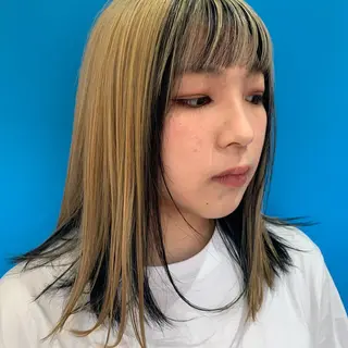 カラー ウルフ、レイヤー 、メンズカットSHOのヘアスタイル