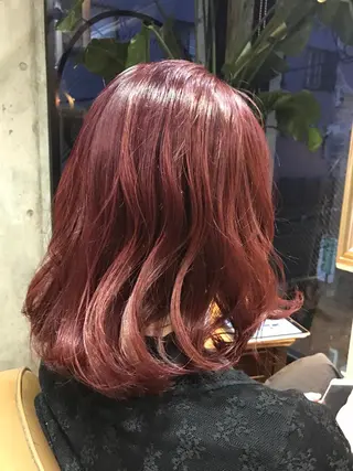 ミディアム カラー パーマ ヘアアレンジ メンズ マツエク・マツパ サロンドミルク 原宿のヘアスタイル