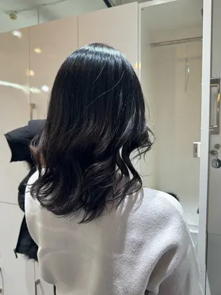 ミディアム 赤み無し柔らかカラー 【梅田】madokaのヘアスタイル