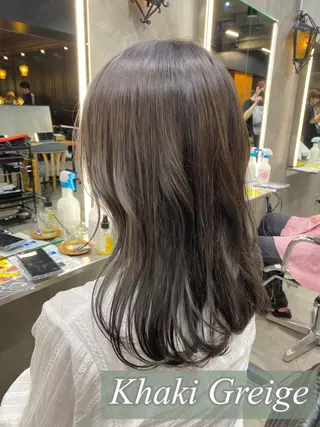 ミディアム カラー 透明感カラー🌿 グレージュ🐺陽介のヘアスタイル