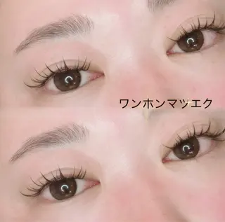 マツエク・マツパ 平松 菜々美 / チョコミントのマツエク・マツパデザイン