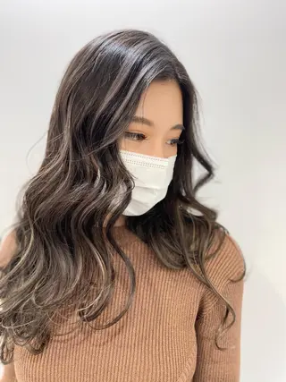 ロング カラー レイヤーカット 赤み消し　店長/大和のヘアスタイル