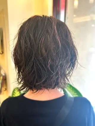 ミディアム パーマ 吉澤 杏美のヘアスタイル