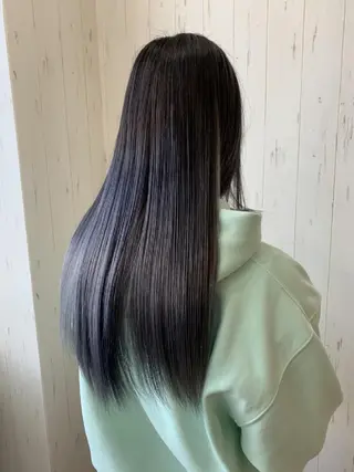 ロング カラー ヘアカラー&縮毛矯正 STAR☆RIVERのヘアスタイル