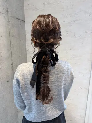 ヘアアレンジ はやしほのか| ヘアセット×カラーのヘアスタイル