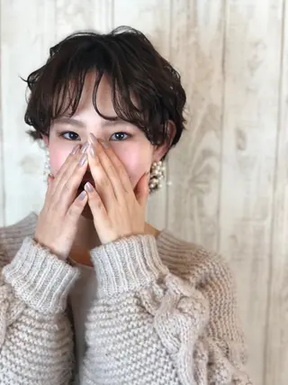 ショート カラー パーマ リリー /Men's/パーマのヘアスタイル