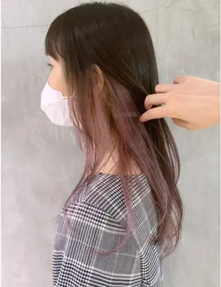 カラー ケアブリーチ 黒瀬有汰のヘアスタイル