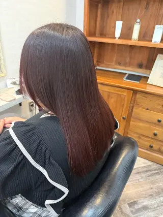 ミディアム ayu ka／パーマのヘアスタイル