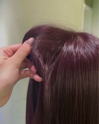カラー 福田 梨七のヘアスタイル